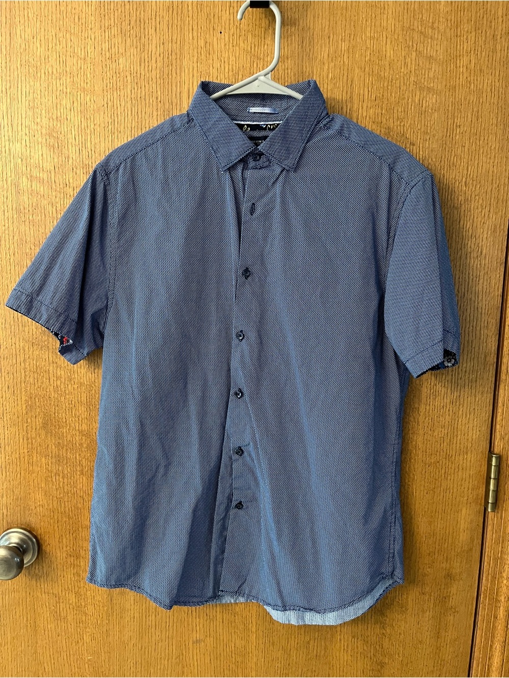 Denim & Flower size L men’s blue short sleeve button down